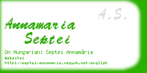 annamaria septei business card