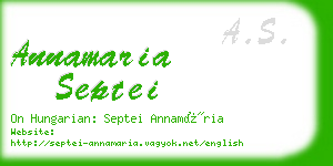 annamaria septei business card
